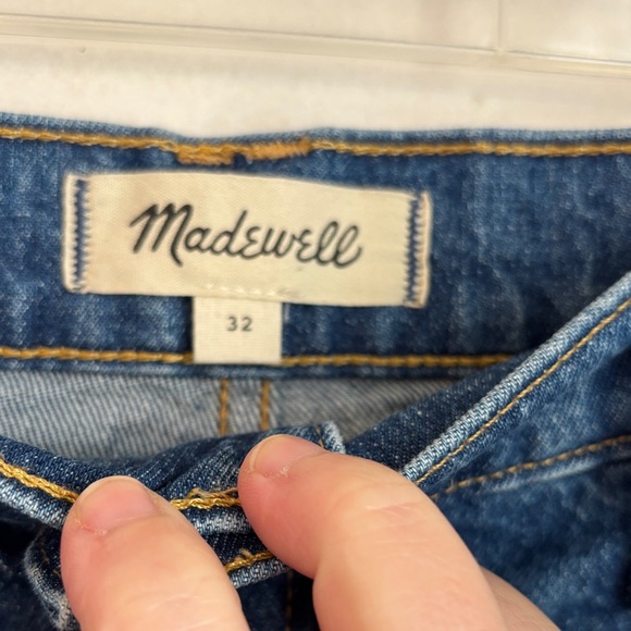 Madewell Womens The Perfect Vintage Flare Classic Blue front pocket Jeans 32 EUC - Picture 9 of 13